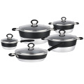 Fashion Hot Sale Aluminum Cookware Set with Non-Stick Coating